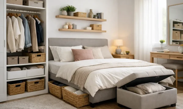9 Small Bedroom Storage Solutions That Work