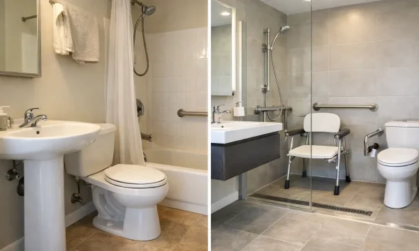 Bathroom Adaptation Before and After: What Changes