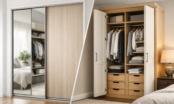 Sliding Wardrobes vs Hinged Wardrobes Compared